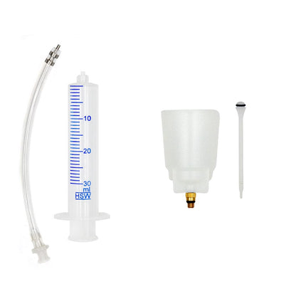 Basic Bleed kit for shimano hydraulic disc brakes - Brass Funnel with 7mm spanner and securelink adapter