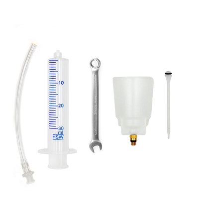 Basic Bleed kit for shimano hydraulic disc brakes - Brass Funnel with 7mm spanner