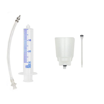 Basic Bleed kit for shimano hydraulic disc brakes - Plastic Funnel with  securelink adapter