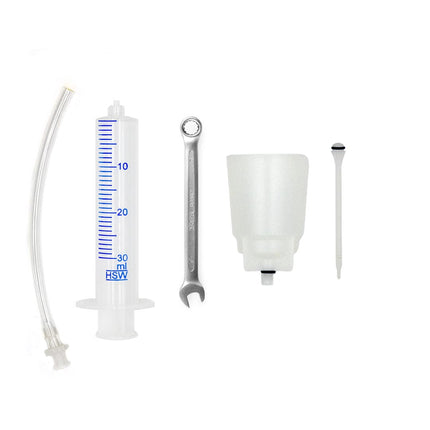 Basic Bleed kit for shimano hydraulic disc brakes - Plastic Funnel with 7mm spanner