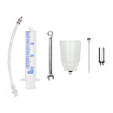 Basic Bleed kit for shimano hydraulic disc brakes - Plastic Funnel with 7mm spanner, road adapter and securelink adapter