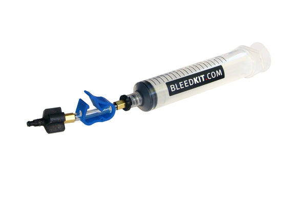 Bleeding edge adapter + syringe (for SRAM)