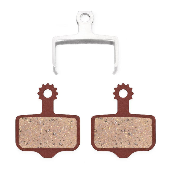 FR205R Resin Pads can be used as a direct replacement for SRAM SMALL pads: Level (2 piston only) & Avid Elixir pads and other pads with the same shape.
