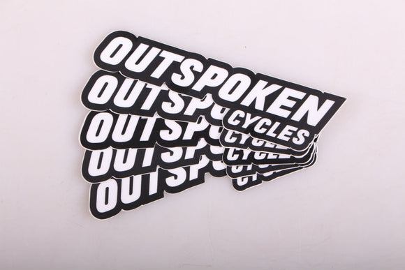 Outspoken Cycles Sticker - 5 Pack