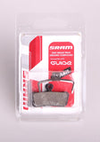 Organic brake pads for SRAM Guide and Avid trail. Version: Pads + Spring + Retaining bolt